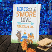 S more Liebe Woodland Camper Party Sockelschild