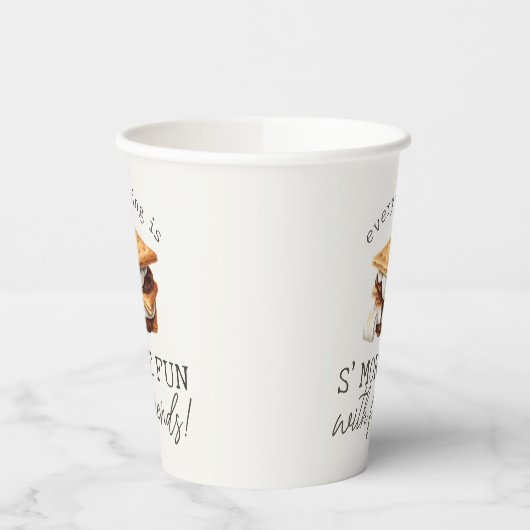 S’mores Fall Birthday Bonfire Outdoor Pappbecher (Links)