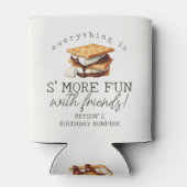 S’mores Fall Bonfire Outdoor Birthday Favor Dosenkühler (Rückseite)