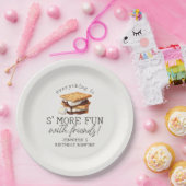 S’mores Fall Bonfire Outdoor Birthday Party Pappteller (Party)