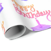 S’mores Happy Birthday Geschenkpapier (Rolleneckpunkt)