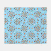 S’mores-Mandala-Muster Fleecedecke (Vorderseite (Horizontal))