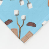 S’mores-Mandala-Muster Fleecedecke (Ecke)