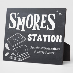 S-Mores-Station-Zeichen Fotoplatte