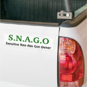S.N.A.G.O, empfindlicher Zeitalter-Waffenbesitzer Autoaufkleber (Auf Lkw)