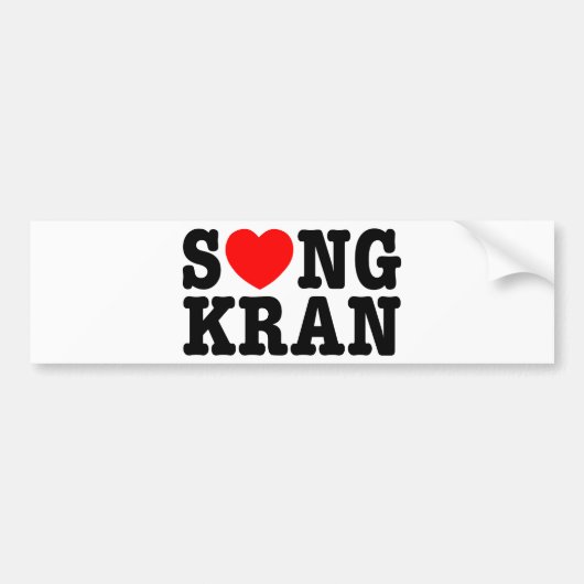 S ❤ NGKRAN ~ Heart Songkran Autoaufkleber (Vorne)