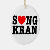 S ❤ NGKRAN ~ Heart Songkran Keramik Ornament (Rechts)