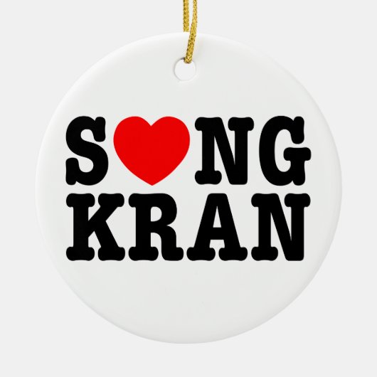S ❤ NGKRAN ~ Heart Songkran Keramik Ornament (Vorne)