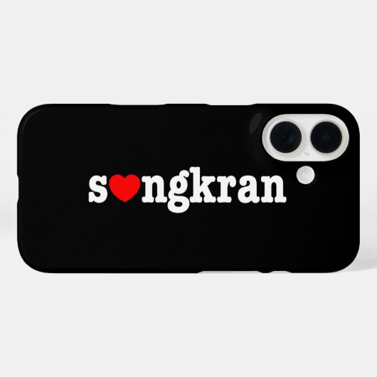 s ❤ ngkran ~ Herz (Liebe) Songkran Case-Mate iPhone Hülle (Rückseite (Horizontal))