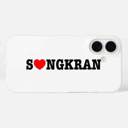 S ❤ NGKRAN ~ Herz (Liebe) Songkran Case-Mate iPhone Hülle (Rückseite (Horizontal))