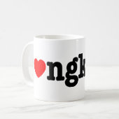 s ❤ ngkran ~ Herz (Liebe) Songkran Kaffeetasse (Vorderseite Links)