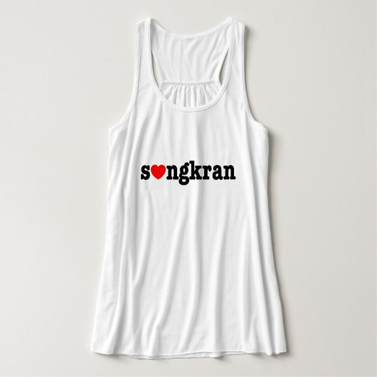 s ❤ ngkran ~ Herz (Liebe) Songkran Tank Top (Design Vorderseite)