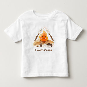 S Niedlicher Spaß Campfire Sommer Kleinkind T-shirt