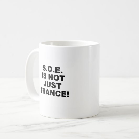 S.O.E. World Tasse (Vorderseite Links)