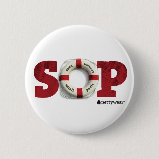 S.O.P retten Dearborns kleinen Pool-Knopf Button (Vorderseite)