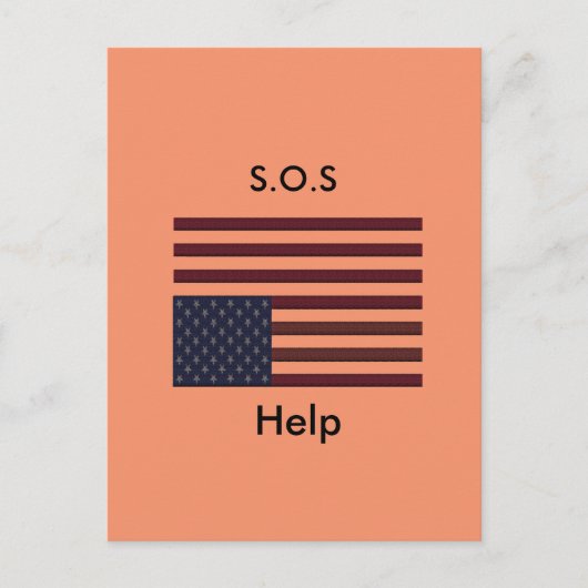 S.O.S-Hilfe Postkarte (Vorderseite)