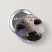 S.O.S. RETTE UNSERE HARP-SIEGEL BUTTON (Vorne & Hinten)