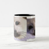 S.O.S. RETTE UNSERE HARP-SIEGEL ZWEIFARBIGE TASSE (Mittel)