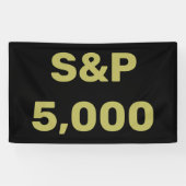 S&P 5.000 Level Stock Market Index Celebration Banner (Horizontal)