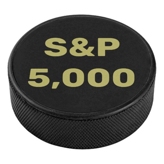 S&P 5.000 Level Stock Market Index Celebration Eishockey Puck (3/4)