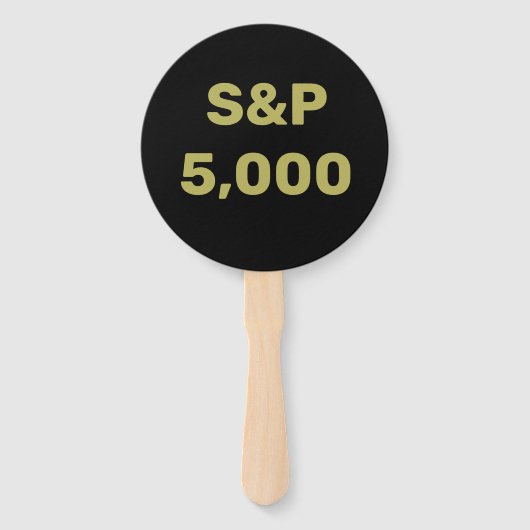 S&P 5.000 Level Stock Market Index Celebration Fächer (Vorderseite)