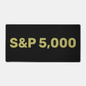 S&P 5.000 Level Stock Market Index Celebration Schreibtischunterlage (Vorderseite)