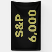 S&P 6.000 Level Stock Market Index Celebration Banner (Vertikal)