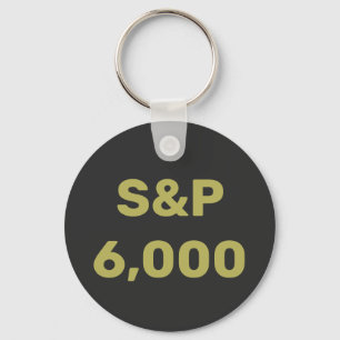 S&P 6.000 Level Stock Market Index Celebration Schlüsselanhänger