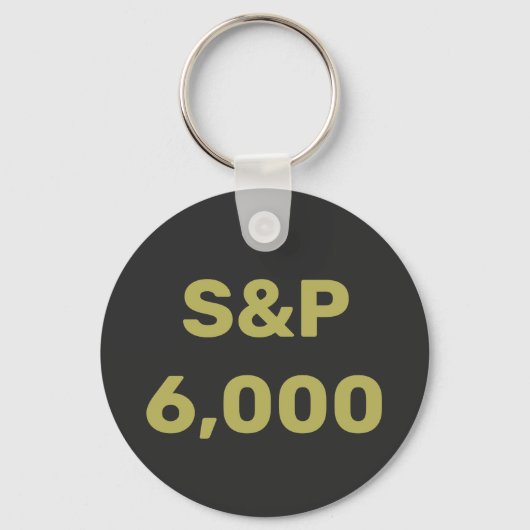 S&P 6.000 Level Stock Market Index Celebration Schlüsselanhänger (Vorderseite)