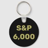 S&P 6.000 Level Stock Market Index Celebration Schlüsselanhänger (Rückseite)
