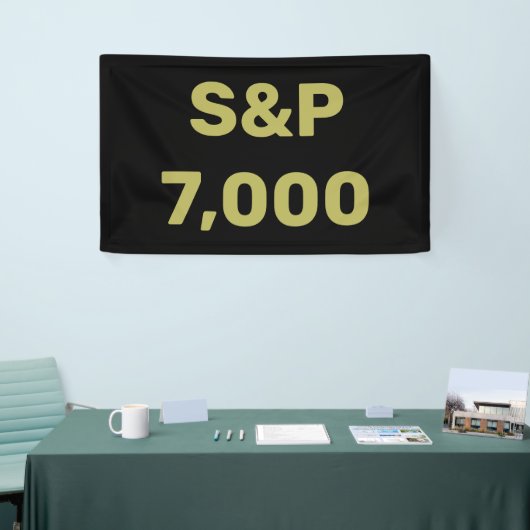 S&P 7.000 Level Stock Market Index Celebration Banner (Messeveranstaltung)