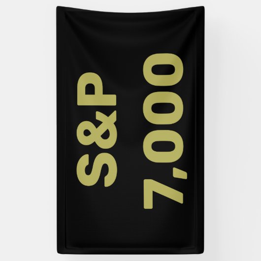 S&P 7.000 Level Stock Market Index Celebration Banner (Vertikal)