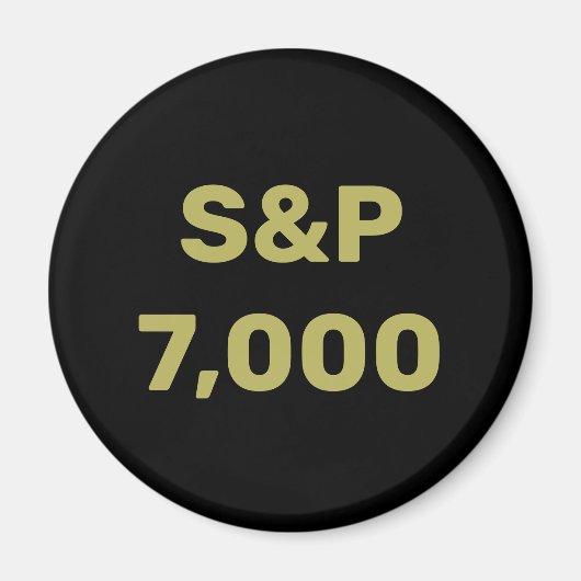 S&P 7.000 Level Stock Market Index Celebration Magnet (Vorne)