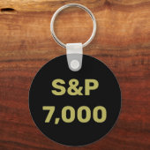 S&P 7.000 Level Stock Market Index Celebration Schlüsselanhänger (Rückseite)