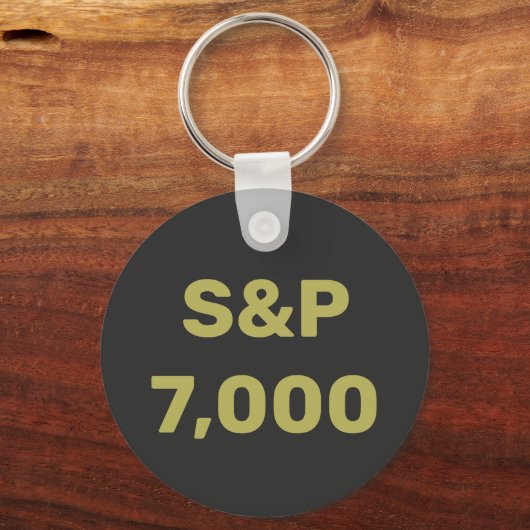 S&P 7.000 Level Stock Market Index Celebration Schlüsselanhänger (Vorderseite)