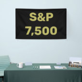 S&P 7,500 Level Aktienmarktindex-Feier Banner (Messeveranstaltung)