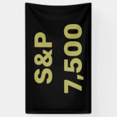 S&P 7,500 Level Aktienmarktindex-Feier Banner (Vertikal)