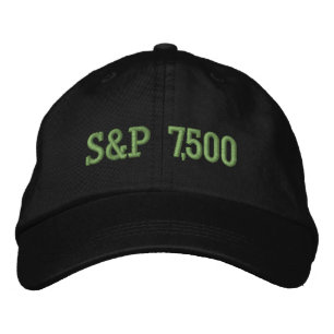 S&P 7.500 Level Aktienmarktindex-Feier Bestickte Baseballkappe