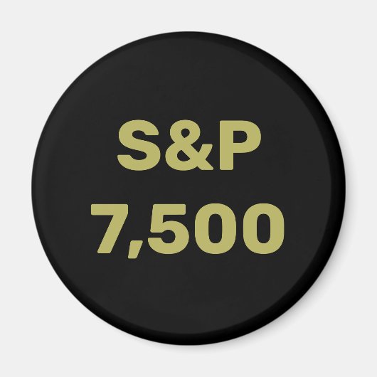 S&P 7.500 Level Aktienmarktindex-Feier Magnet (Vorne)