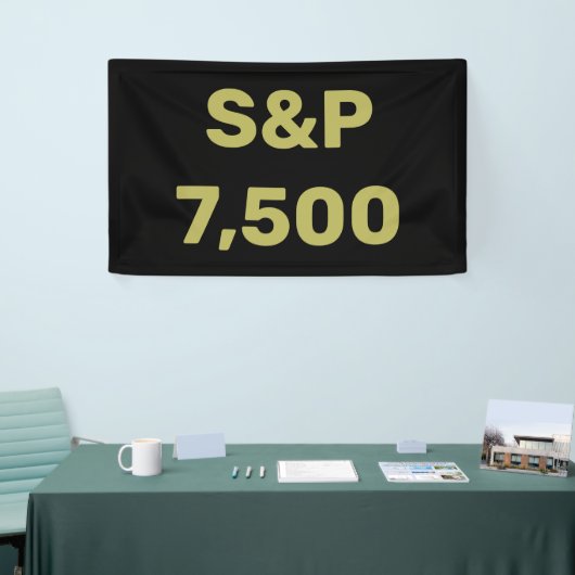 S&P 7,500 Level Stock Market Index Celebration Banner (Messeveranstaltung)