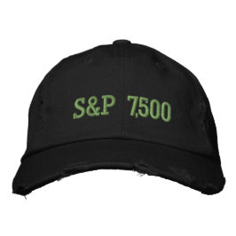 S&P 7,500 Level Stock Market Index Celebration Bestickte Baseballkappe