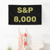 S&P 8.000-Level-Aktienindex-Feier Banner (Insitu)