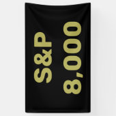 S&P 8.000-Level-Aktienindex-Feier Banner (Vertikal)