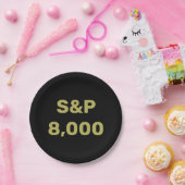 S&P 8.000-Level-Aktienindex-Feier Pappteller (Party)