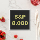 S&P 8.000-Level-Aktienindex-Feier Serviette (Beispiel)