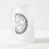 S.P.U.S.A Logo Mattglas Bierglas (Vorderseite Links)