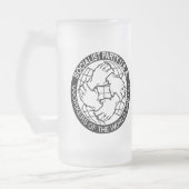 S.P.U.S.A Logo Mattglas Bierglas (Links)