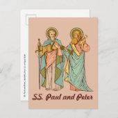 S. Paul and Peter, Apostles (RLS 13 & 14) Postcar Postkarte (Vorne/Hinten)