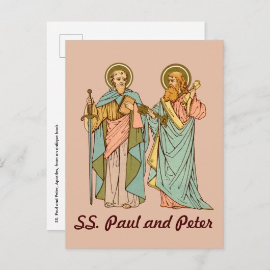 S. Paul and Peter, Apostles (RLS 13 & 14) Postcar Postkarte (Vorne/Hinten)