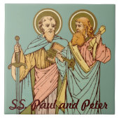 S. Paul und Peter, Apostel (RLS 13 & 14) Fliese (Vorderseite)